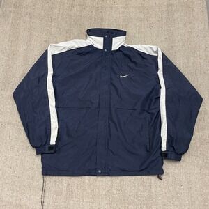 vintage Nike Windbreaker jacket mens Large Blue 1990s White tag USA